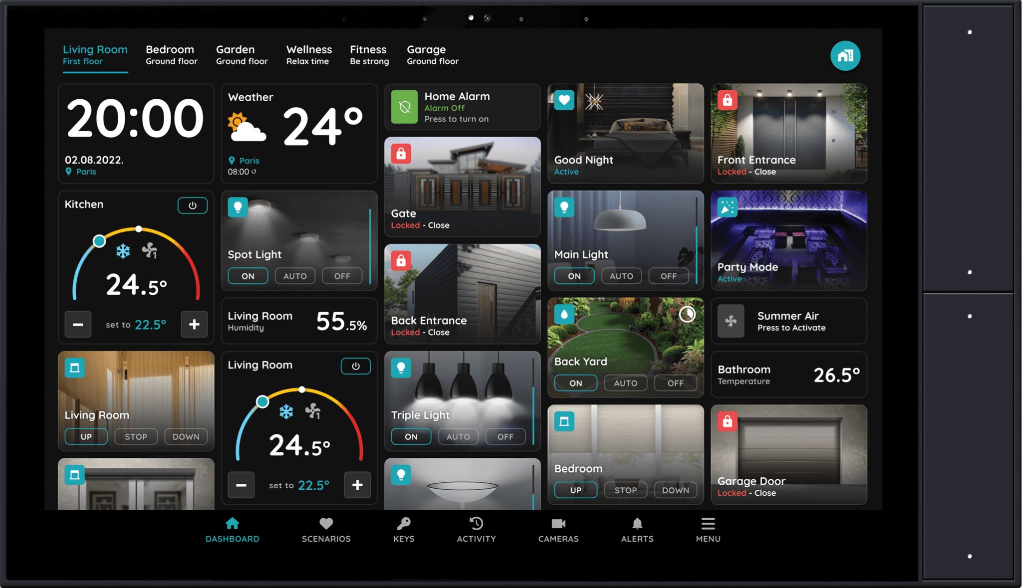 PIERRE Berlin — wall display 10 polegadas com dashboard de casa inteligente